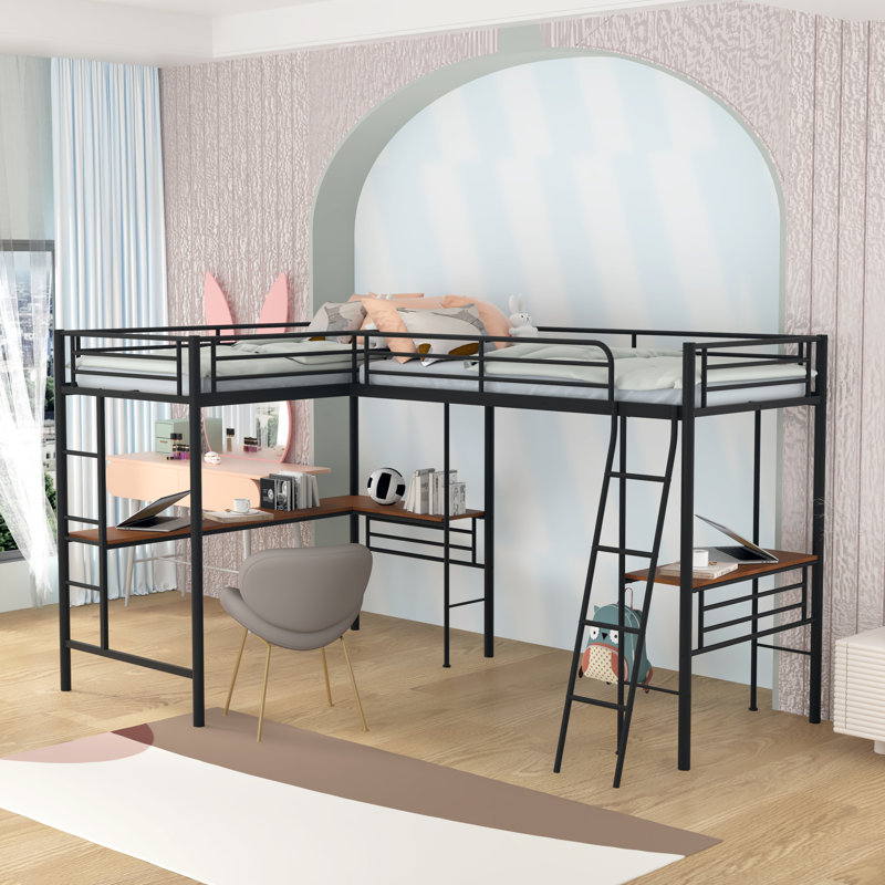 Lits simples superposés en forme de L Saylor par Mason & Marbles