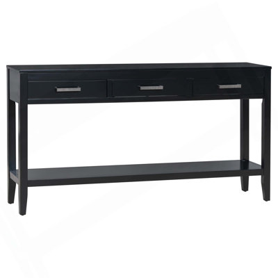 Contemporary 3-Drawer Console Table With 1 Shelf