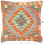 Coussin Kilim tissé à la main Turkish Savannah-Rose