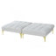 Tissu convertible futon avec pieds en métal