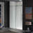 66-72" Width x 76"Height  Frameless Single Sliding Shower Doors with 5/16"(8mm) Clear Tempered Glass-126351035