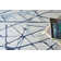 Mystic Rectangle Abstract Hand Tufted Wool Area Rug in Navy