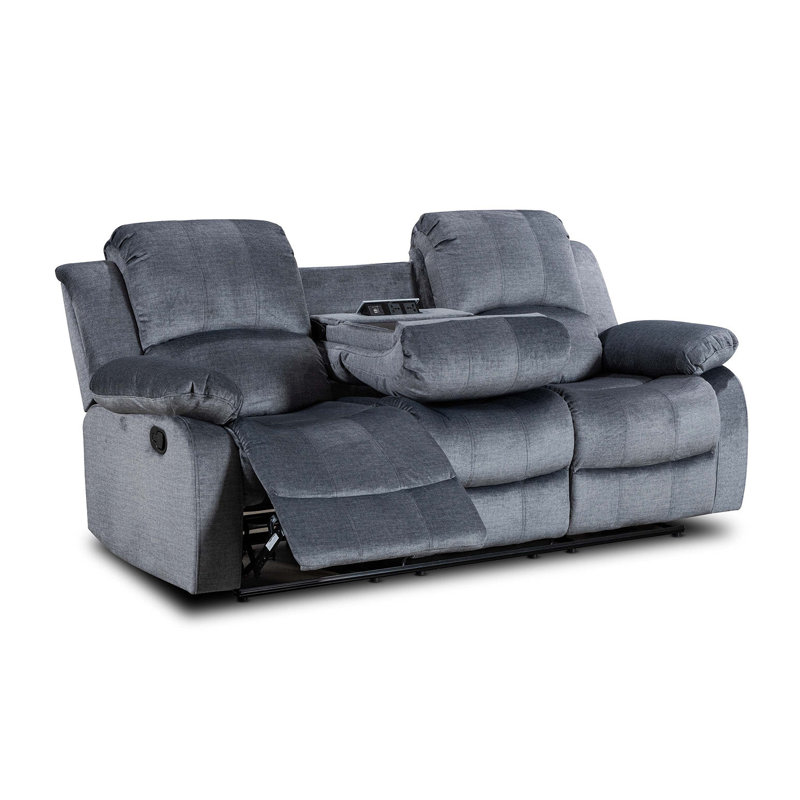 Alaiyna Wide Home Theater Recliner Recliner, 3, Dark Grey