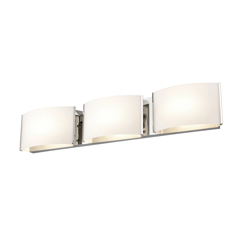 VANITÉ DEL VANGUARD 3 LT, Chrome avec demi opale