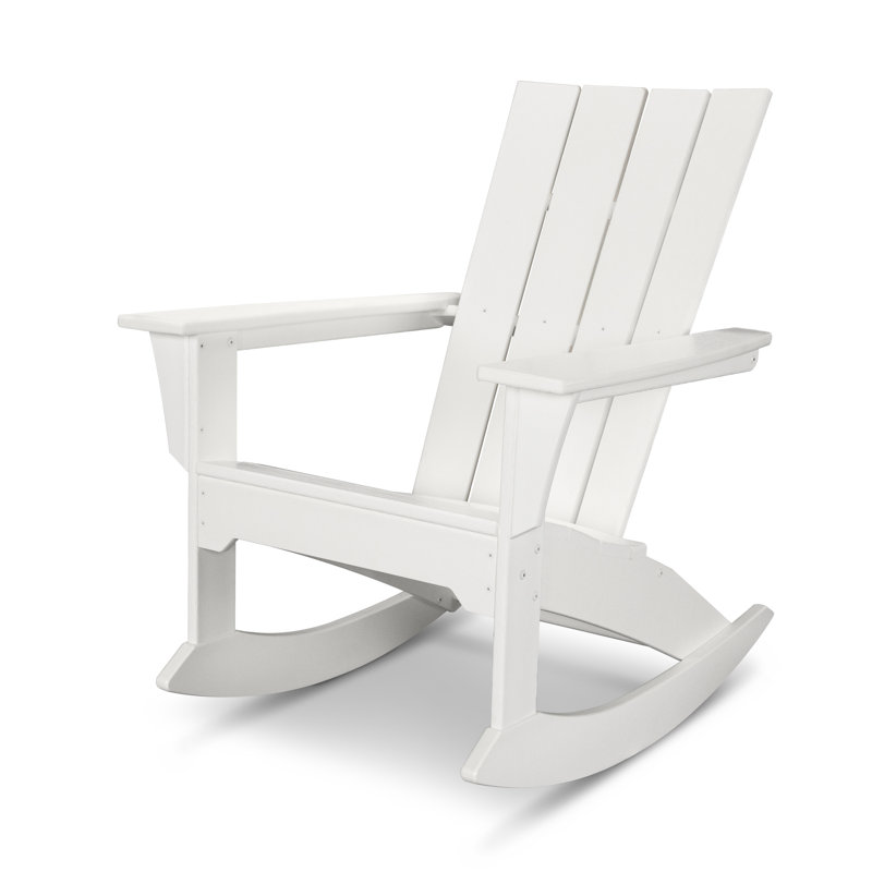 Chaise berçante POLYWOOD Quattro Adirondack, Blanc