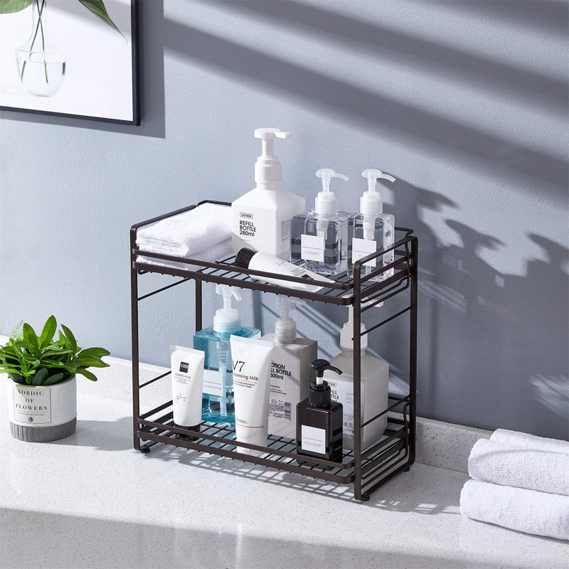 Tarawa Freestanding Shower Caddy, Black