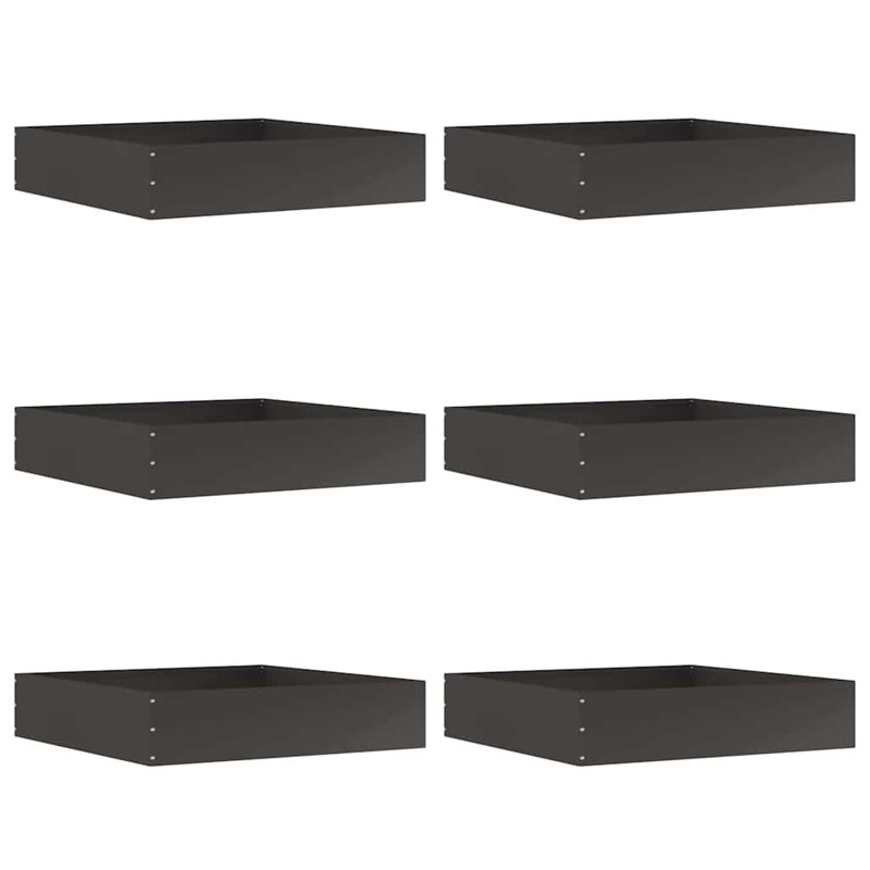 Steel Hardware, 13cm H x 60cm W, Black