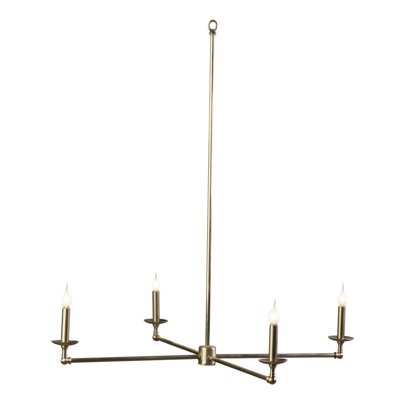 Brass 4 - Light Chandelier