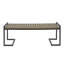 Banc de patio en bois et métal-391383446