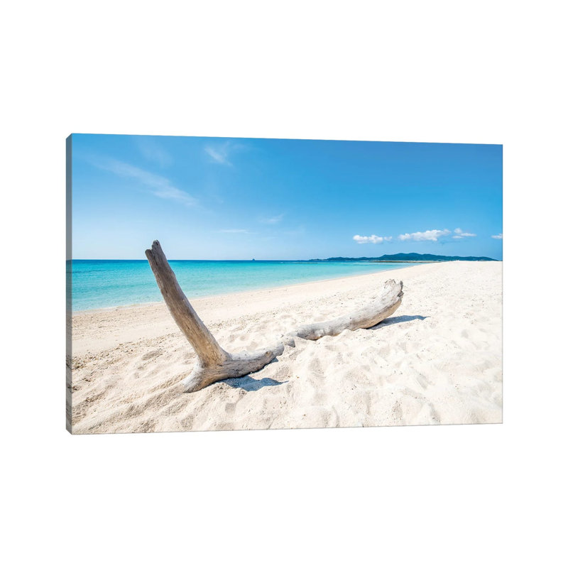 Hatenohama Beach, Kumejima, Okinawa, Japan 1 Piece Wrapped Canvas Wall Art, 66.04 cm H x 45.72 cm W x 3.175 cm D