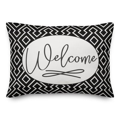  Housse de coussin rectangulaire et insert Welcome