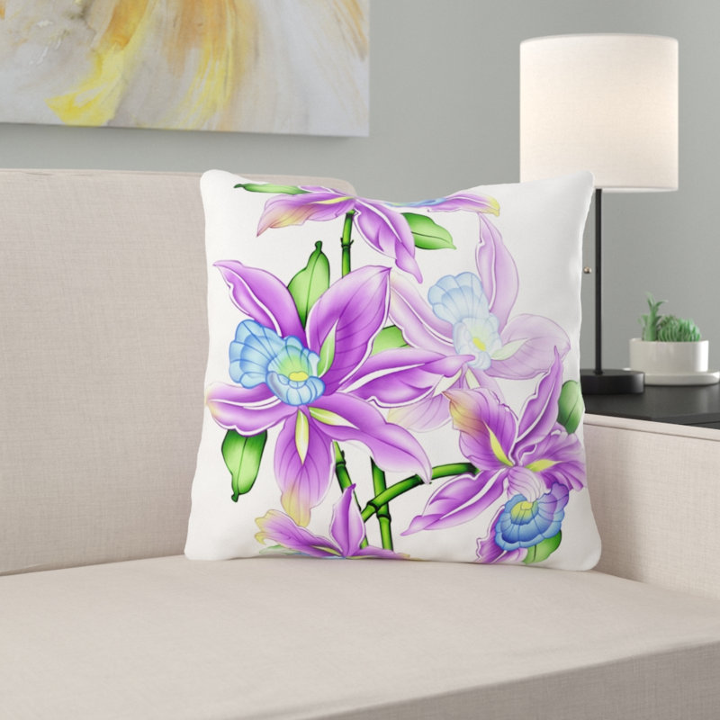 Coussin décoratif illustration Mckeon, Microsuède, Intérieur
