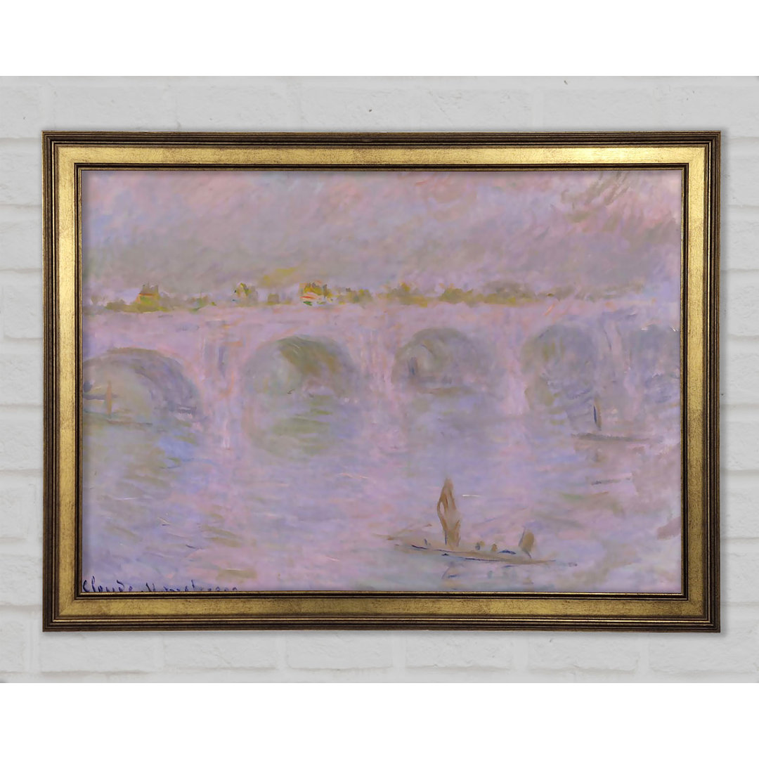 Waterloo Bridge in London - Bilderrahmen Kunstdrucke