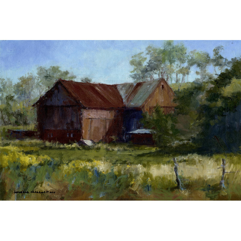 " Amish Country Barn " Painting Print, 24" H x 36" W x 1.25" D