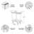 Elissar Bar Cart