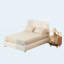 Structure de lit double avec tête de lit ajustable Boucle, lit plateforme moderne avec tête de lit courbée-1556884019