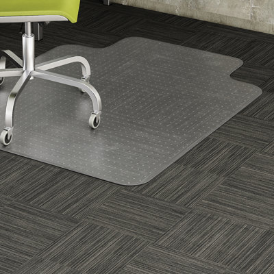 Tapis de chaise à bord biseauté et à poils courts