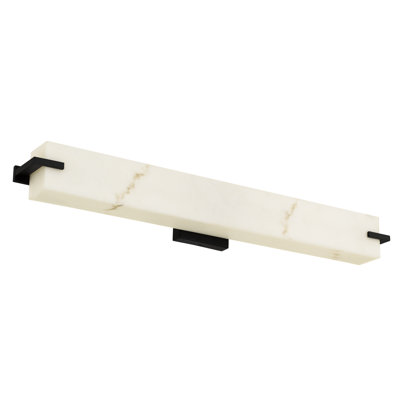 Seraphine 2-Light Matte Black Vanity Light