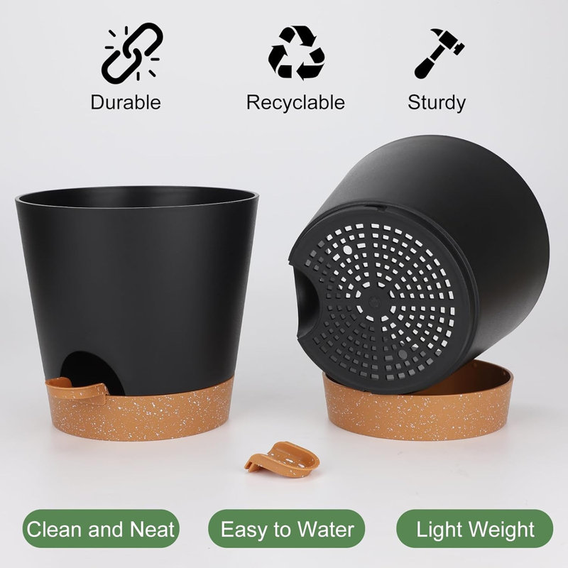 Ensemble de 2 pots à plantes 8 pouces