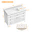 Ensemble de meuble-lavabo simple 48 po avec armoire en bois blanc Lunavia