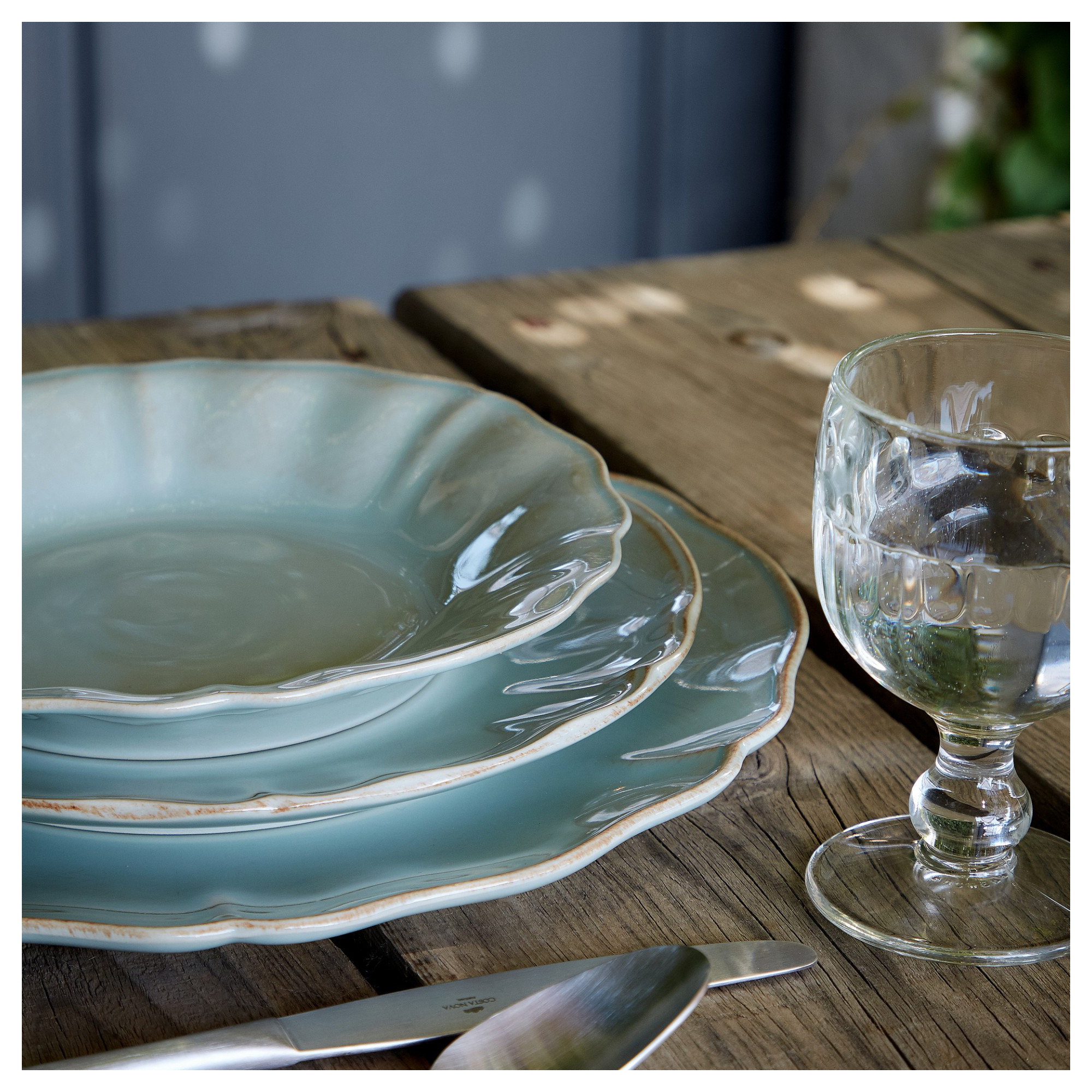 Costa Nova Alentejo Soup/Pasta Plate, Turquoise