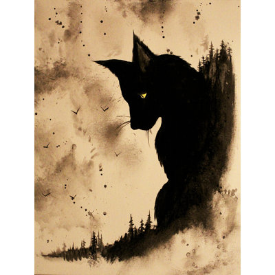 Black Cat by Ed Capeau - Painting