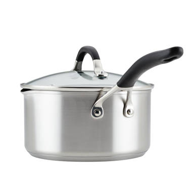 CookCraft 3-Qt. Tri-Ply Stainless Steel Sauce Pan with Lid