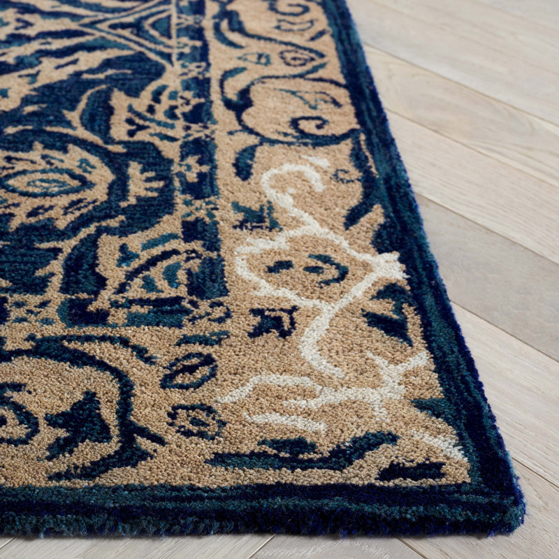 Tingley Hand Tufted Wool Pile Oriental Rug, Rectangle 6' x 9'