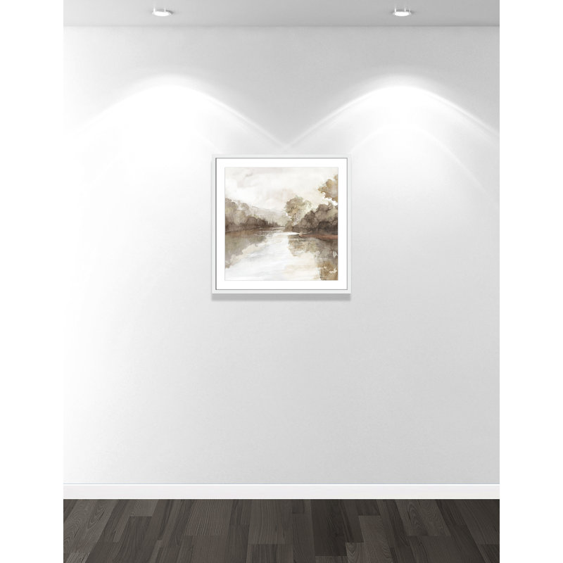 «Fall Nature Print» par Eva Watts, Satin White, L 27,5 po x H 27,5 po, Imprimé mat