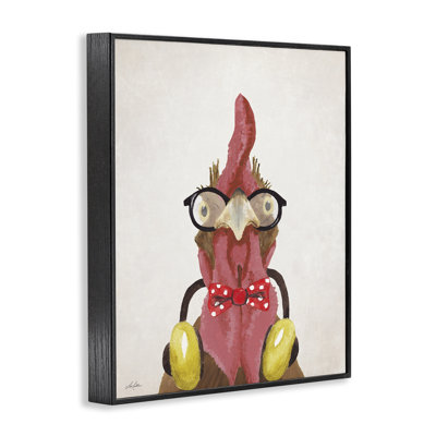 Hipster Bird & Headphones Giclee Art by Lee Keller