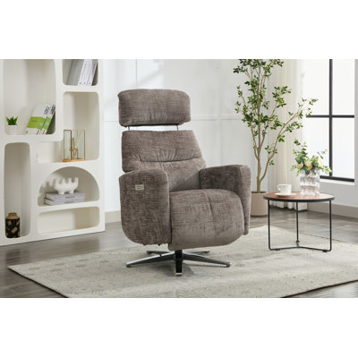 Chandani Upholstered Swivel Recliner
