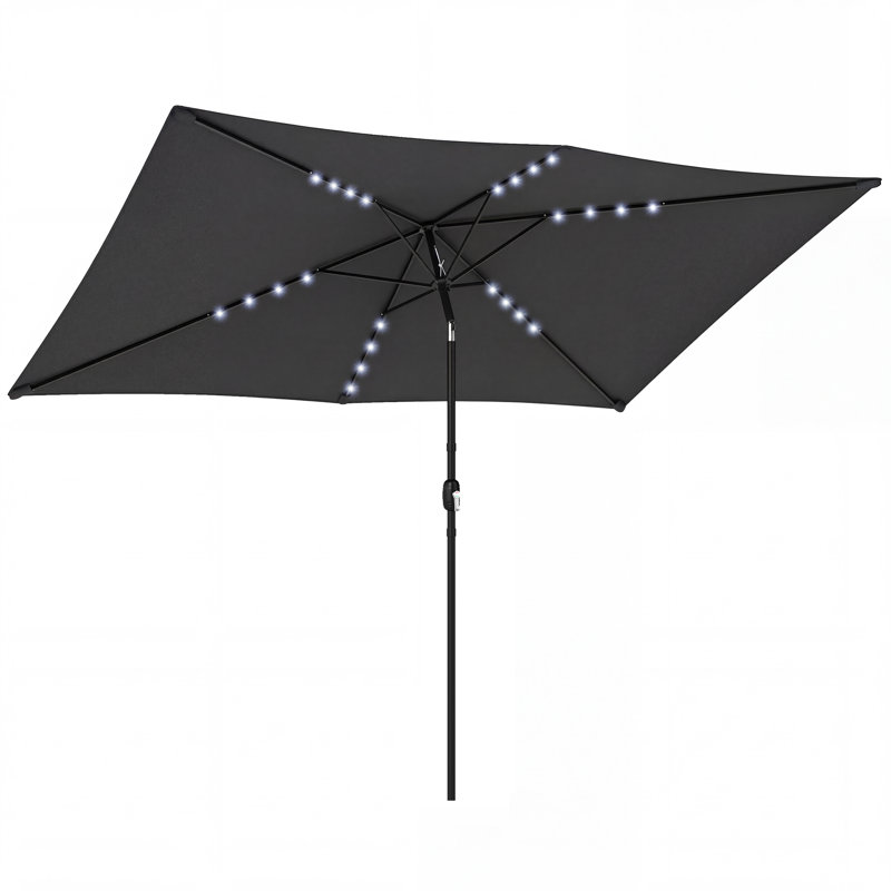 289cm Market Parasol, Black