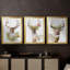 Collection Holiday Deer B - Toile tendue avec châssis sur mesure - 3 pièces-619808461-619808460