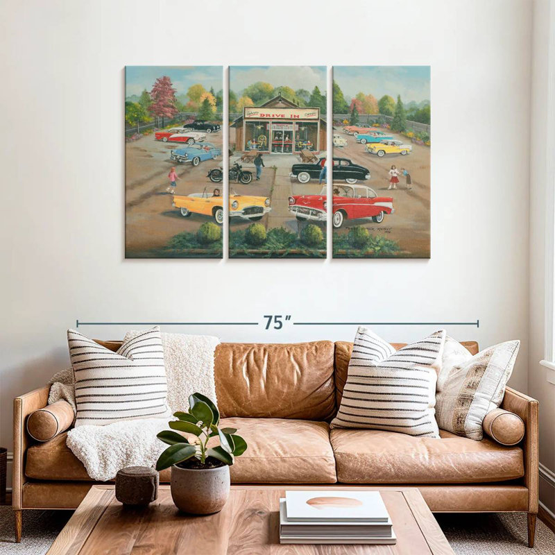 Mehar 50's Drive In, 24" H x 38" W
