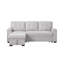 Canapé modulaire réversible moderne en tissu tissé gris clair l 84,5 po Lucca II-671171522-671171583