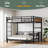 Metal Bunk Bed/Metal Loft Bed,Separable Bunk Beds,With Raised Security Fence-963534399-963534396