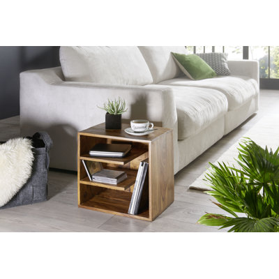 Mosquera 43cm W Solid Wood Bedside Table
