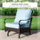 4-Person Rocking Sofa Chairs Seating Group with Fire Pit Table