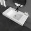 Lavabo de salle de bain mural simple 35 po SMC