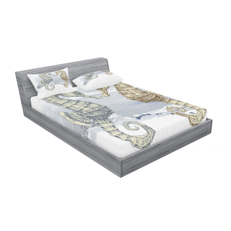 Microfiber Sheet Set, Queen Sheet Set with Fitted Sheet
