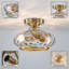 Plafonnier semi-encastré 2 lumières avec verre martelé Alixandra-535312807