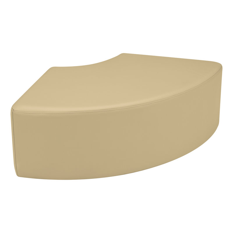 Learniture Structured Quarter Round  Stool -Flexible Modular Collaborative Soft Seating For Office, Home, Lounge And School Classrooms With Durable Frame 1018NLG