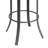 Swivel Upholstered Faux Leather Counter Stool-72990298