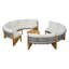 Ensemble de conversation pour 6 personnes avec coussins et table basse
