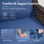 Ensemble de coussins et coussins  intérieur / extérieur résistant à l'eau - 25 po x 22 po x 4 po -2077793052-2077793055