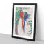 Two Parrots by Ohara Koson - Picture Frame Painting Print-55606030-55606029