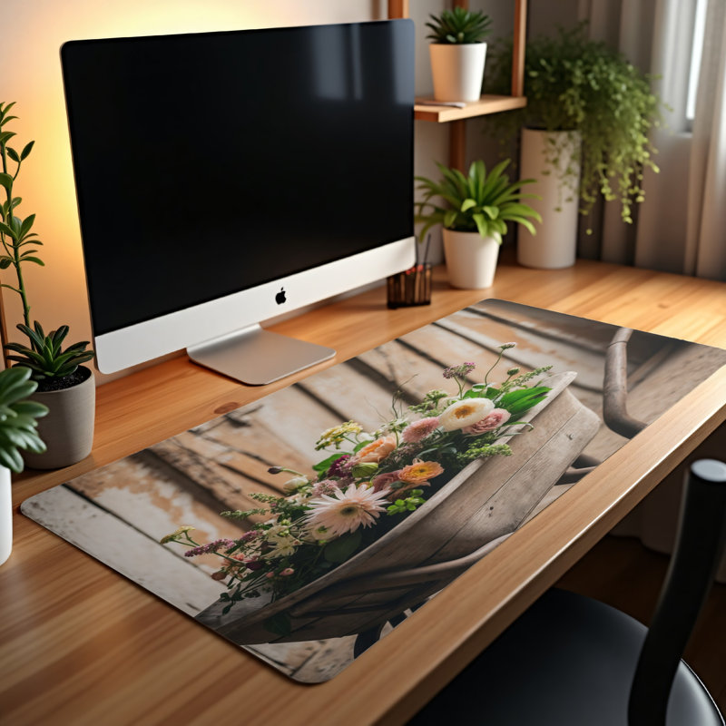 Polyester Desk Pad, 14.4x12.1