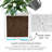 Round Planter 16’’H Plant Pots With Water Reservoirfor Indoor Outdoor Porch, Patio, Backyard-1344891093