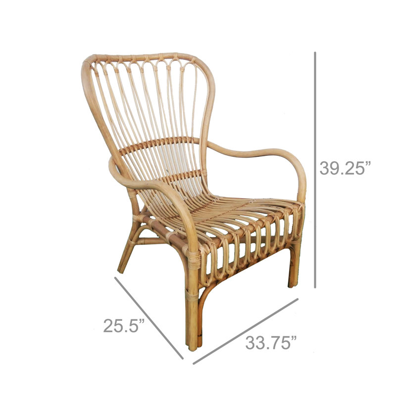 Fauteuil en rotin - naturel