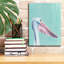 Toile épique «Exotic Bird On Blue 3» par Annie Warren, 12 po x 16 po-704888177